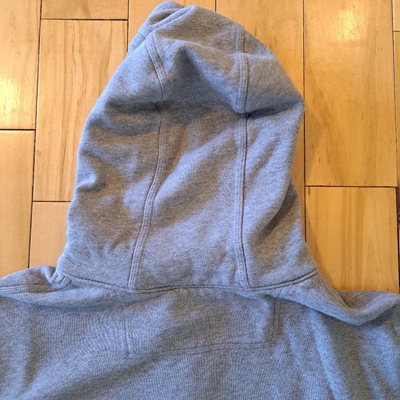 VGUC! L.L. Bean Katahdin Iron Works Quarter Zip Sweatshirt Gray Heather - Picture 11 of 16